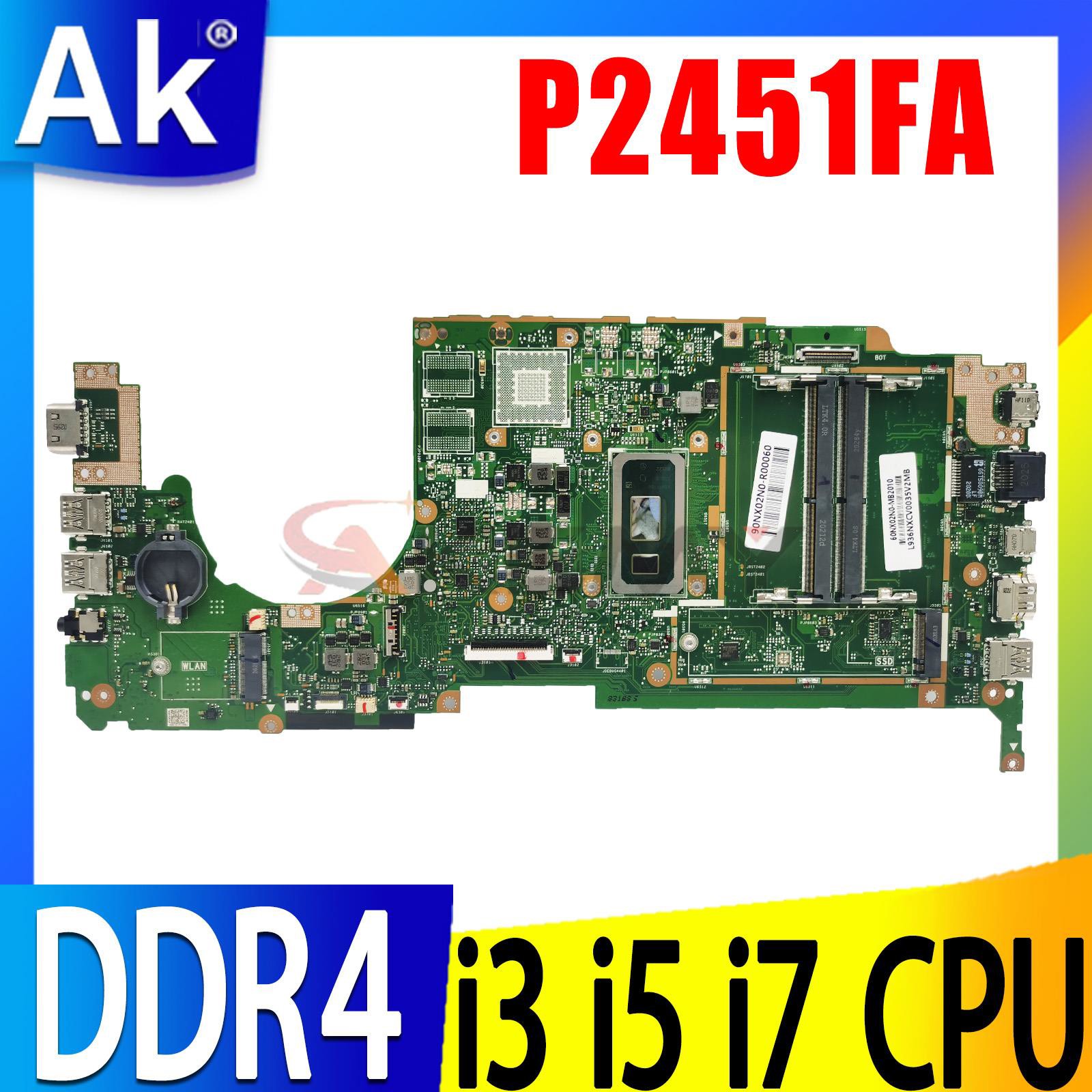 Intel Cpu Core I7 - ASUS ExpertBook P2451F P2451FB P2451FAW P2451FAV