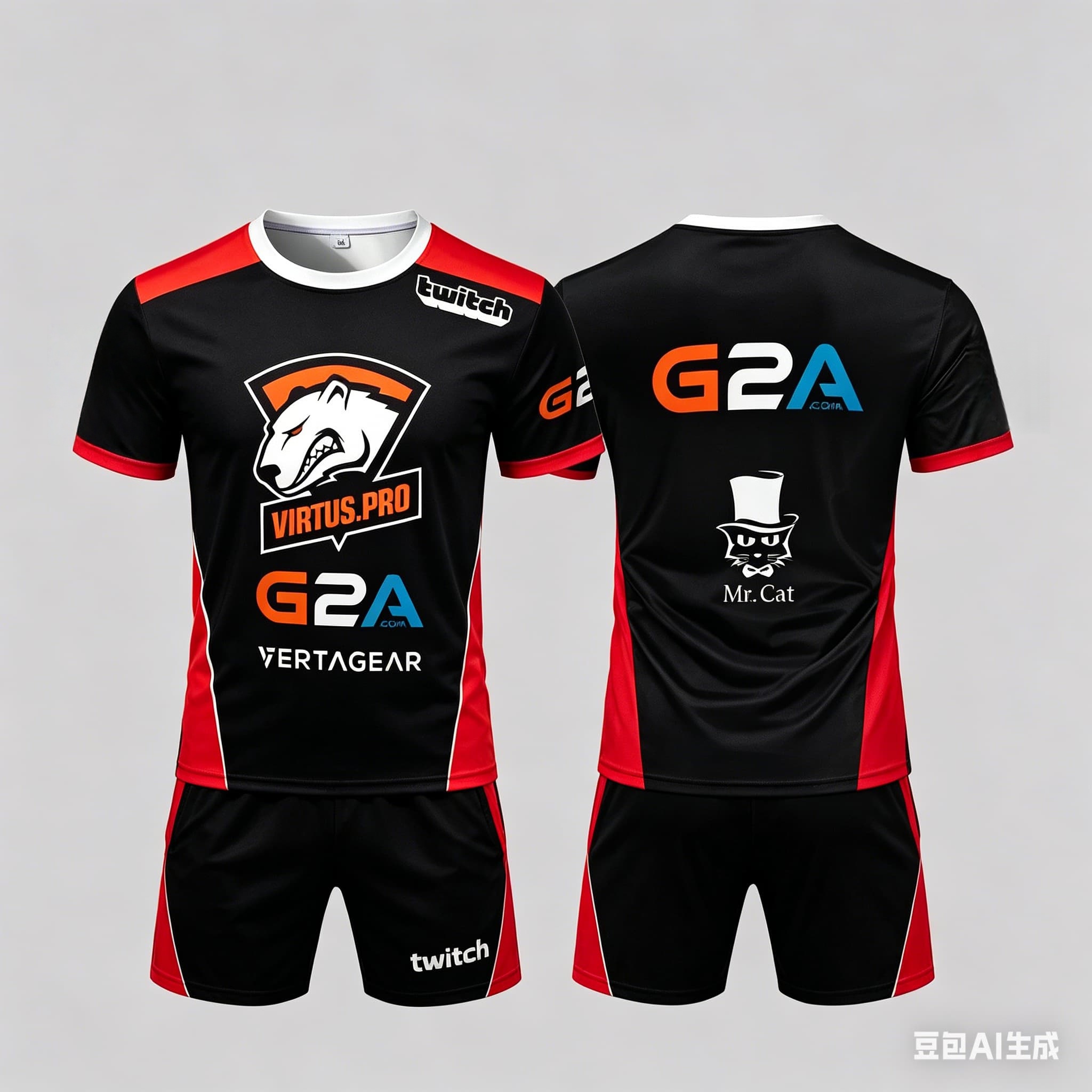 Esports & Gaming Optics Gmbh - Virtus.Pro Esports Club 유니폼 여름 야외