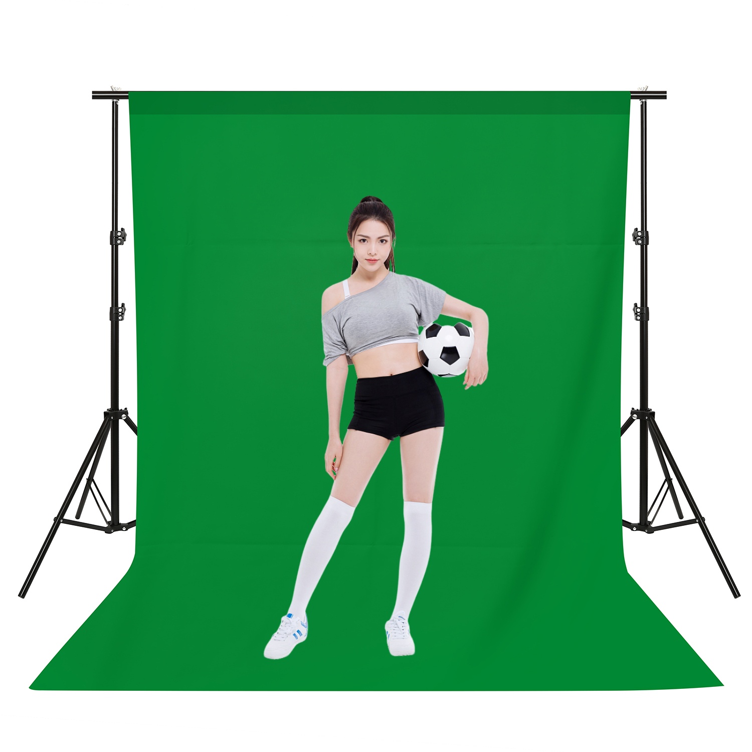 Green Screen Collapsible - 사진 스튜디오 비디오 인물 사진용 사진
