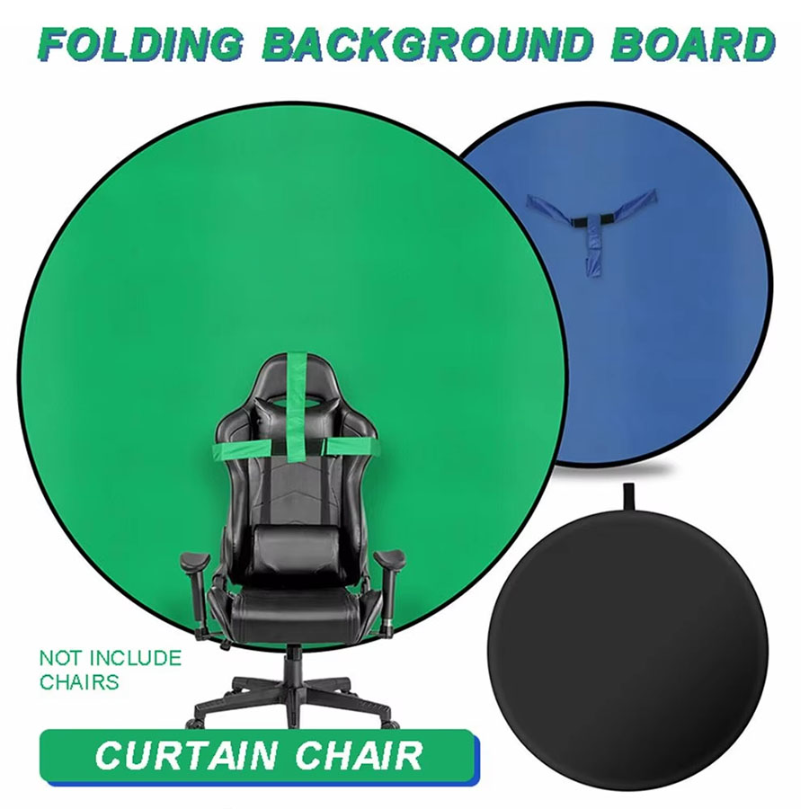 녹색 파란색 양면 스크린 배경 천 원형 접이식 사진 촬 - Green Screen Collapsible 리뷰 및 가격