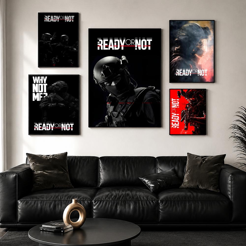R-Ready 또는 N-NotS 포스터 HD 벽 장식  - Esports Gaming Wallpaper 리뷰 및 가격