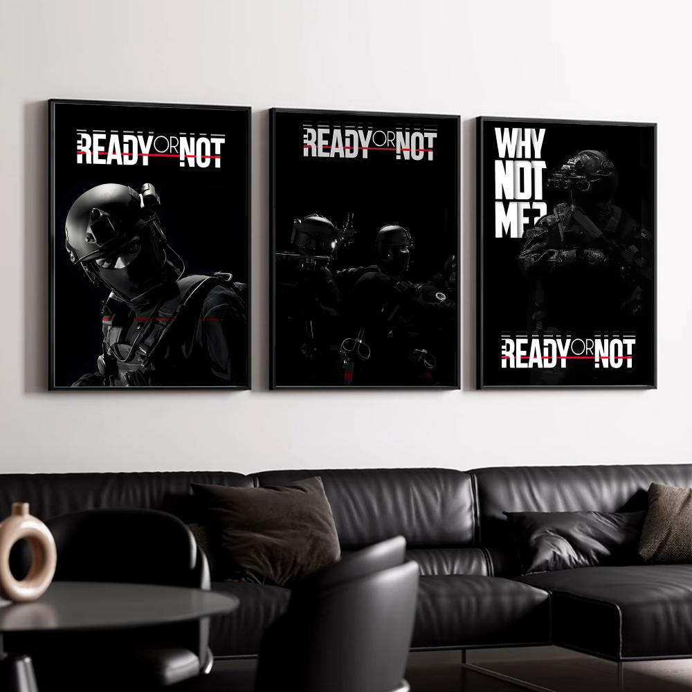 R-Ready 또는 N-NotS 포스터 HD 벽 장식  - Esports Gaming Wallpaper 리뷰 및 가격