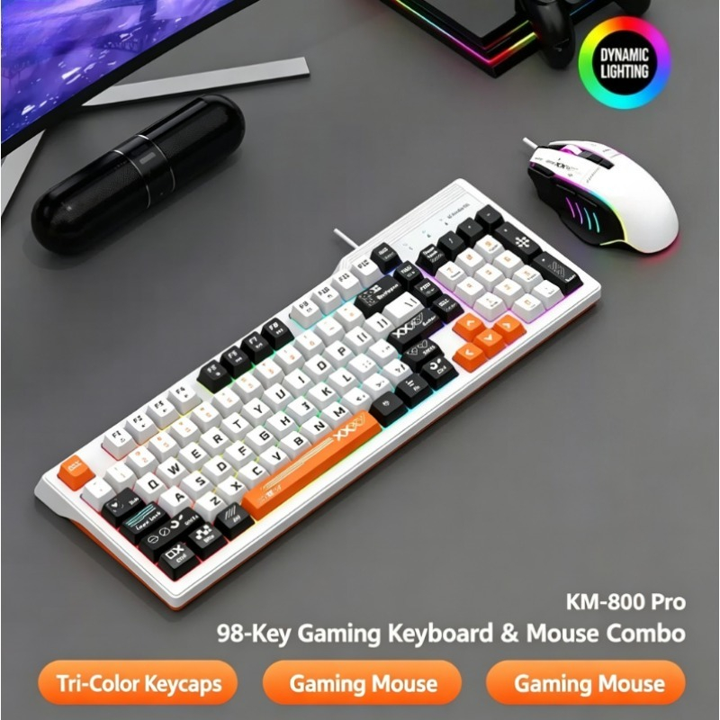 K8pro 3 in 1 게이밍 콤보 유선 키보드 마우스 - Esports Gaming Laptop 리뷰 및 가격