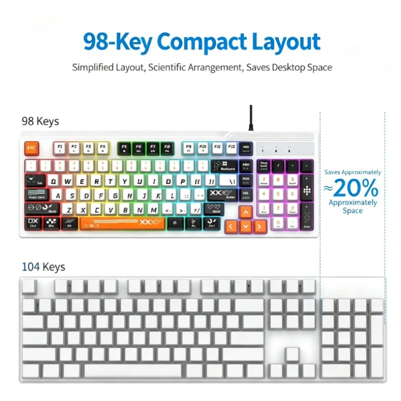 K8pro 3 in 1 게이밍 콤보 유선 키보드 마우스 - Esports Gaming Laptop 리뷰 및 가격