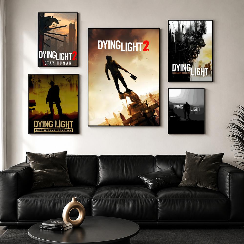 D-Dying L-LightS 포스터 HD 벽 장식 게 - Esports Gaming Wallpaper 리뷰 및 가격