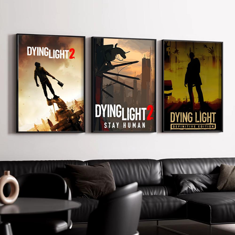 D-Dying L-LightS 포스터 HD 벽 장식 게 - Esports Gaming Wallpaper 리뷰 및 가격