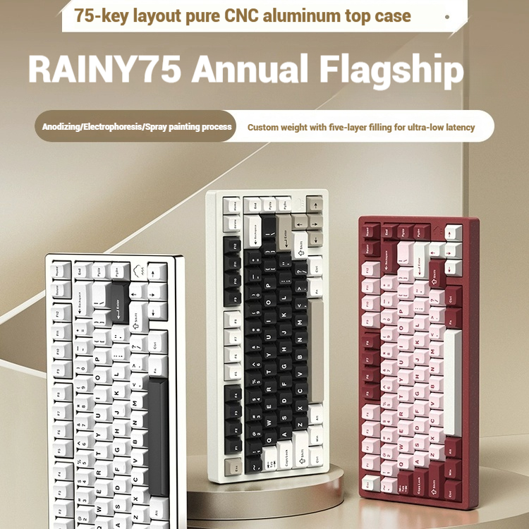 무선 블루투스 RAINY75 맞춤형 게이밍 키보드 알루 - Esports Gaming Pc 리뷰 및 가격